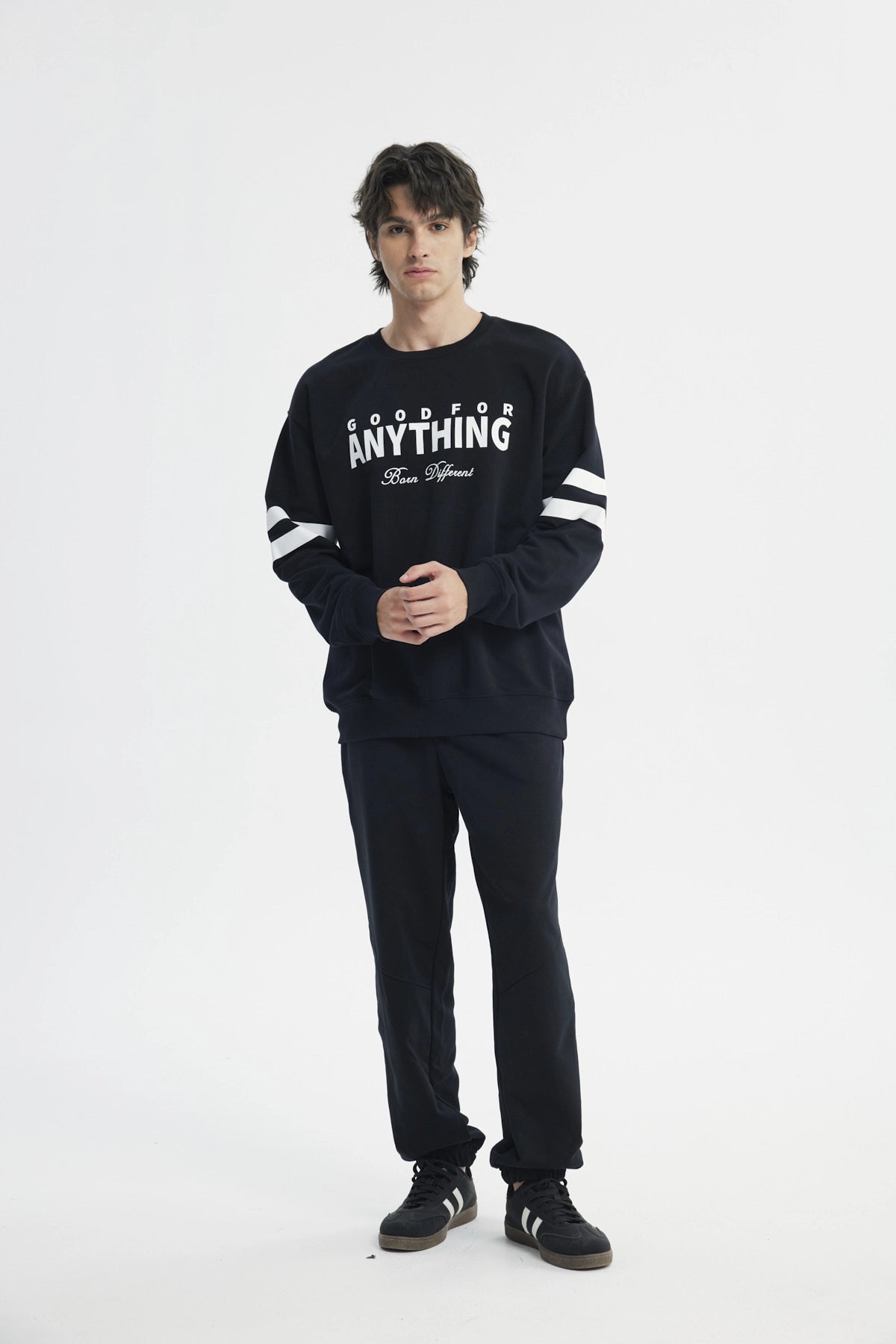 Polerón Hombre Oversize Negro