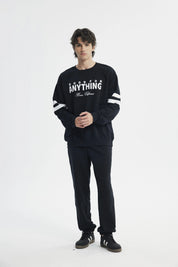 Polerón Hombre Oversize Negro