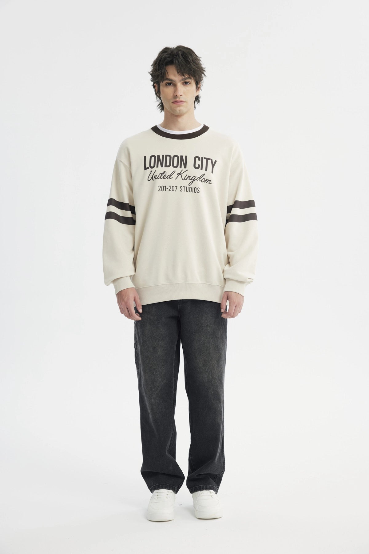 Polerón Hombre Oversize Beige