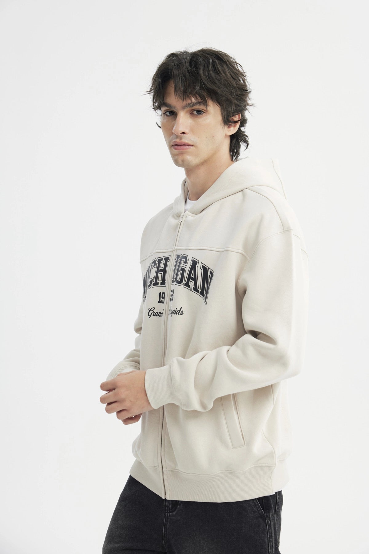 Polerón Hombre Oversize Beige