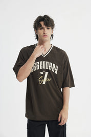 Polera Hombre Oversize Chocolate