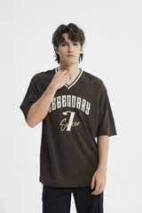 Polera Hombre Oversize Chocolate