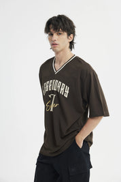 Polera Hombre Oversize Chocolate