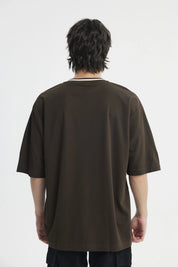 Polera Hombre Oversize Chocolate