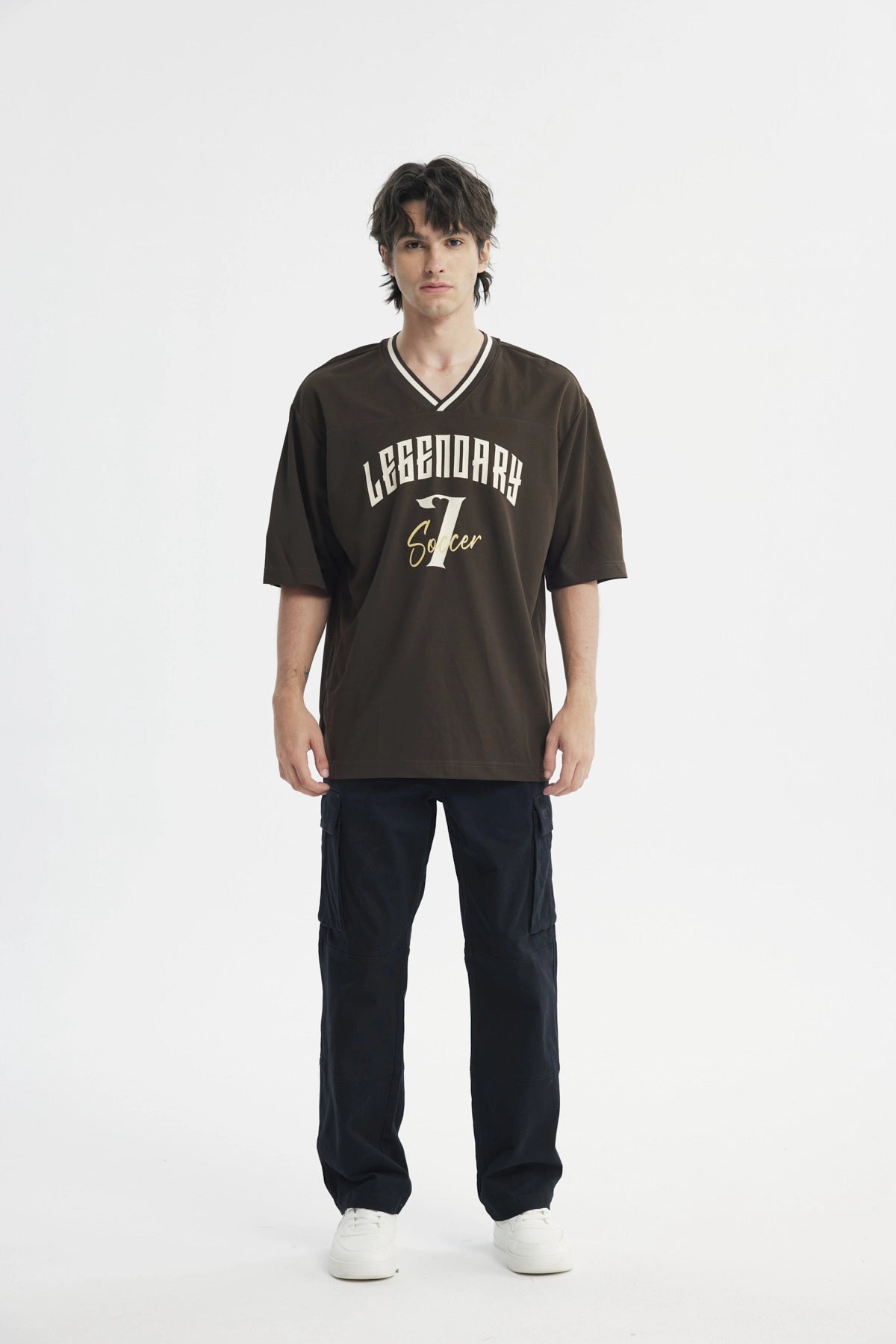 Polera Hombre Oversize Chocolate