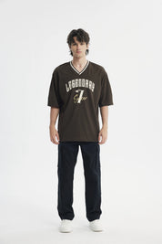 Polera Hombre Oversize Chocolate