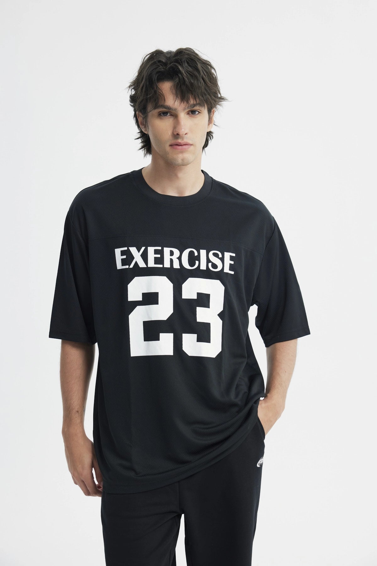 Polera Hombre Oversize Negro