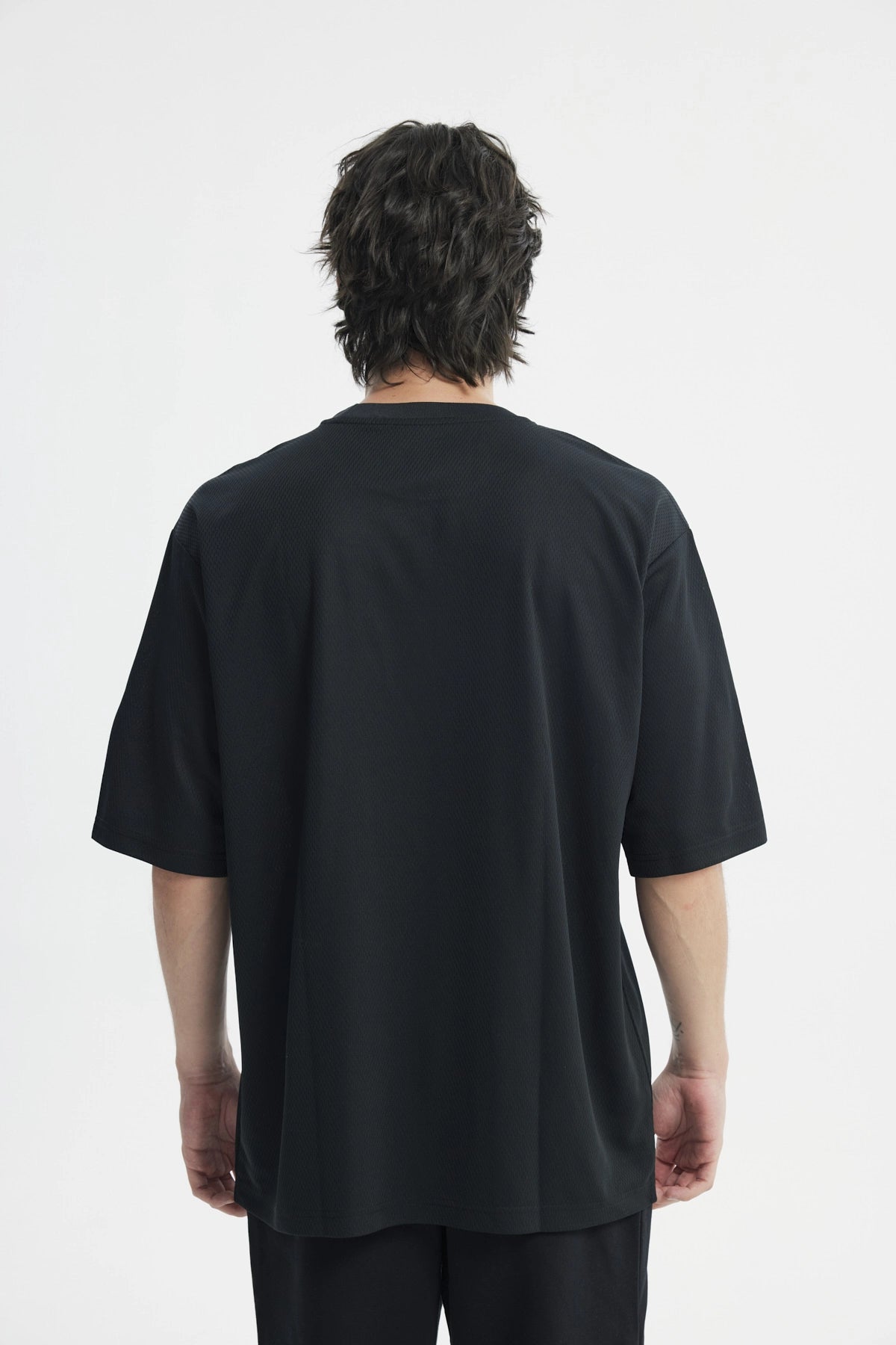 Polera Hombre Oversize Negro