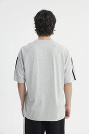 Polera Hombre Regular Gris Melange