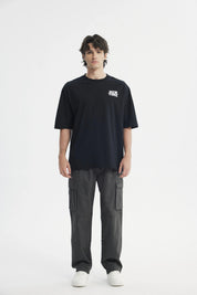 Polera Hombre Oversize Negro