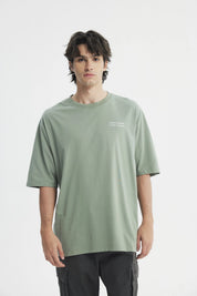 Polera Hombre Oversize Verde Claro