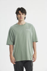 Polera Hombre Oversize Verde Claro
