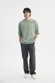 Polera Hombre Oversize Verde Claro