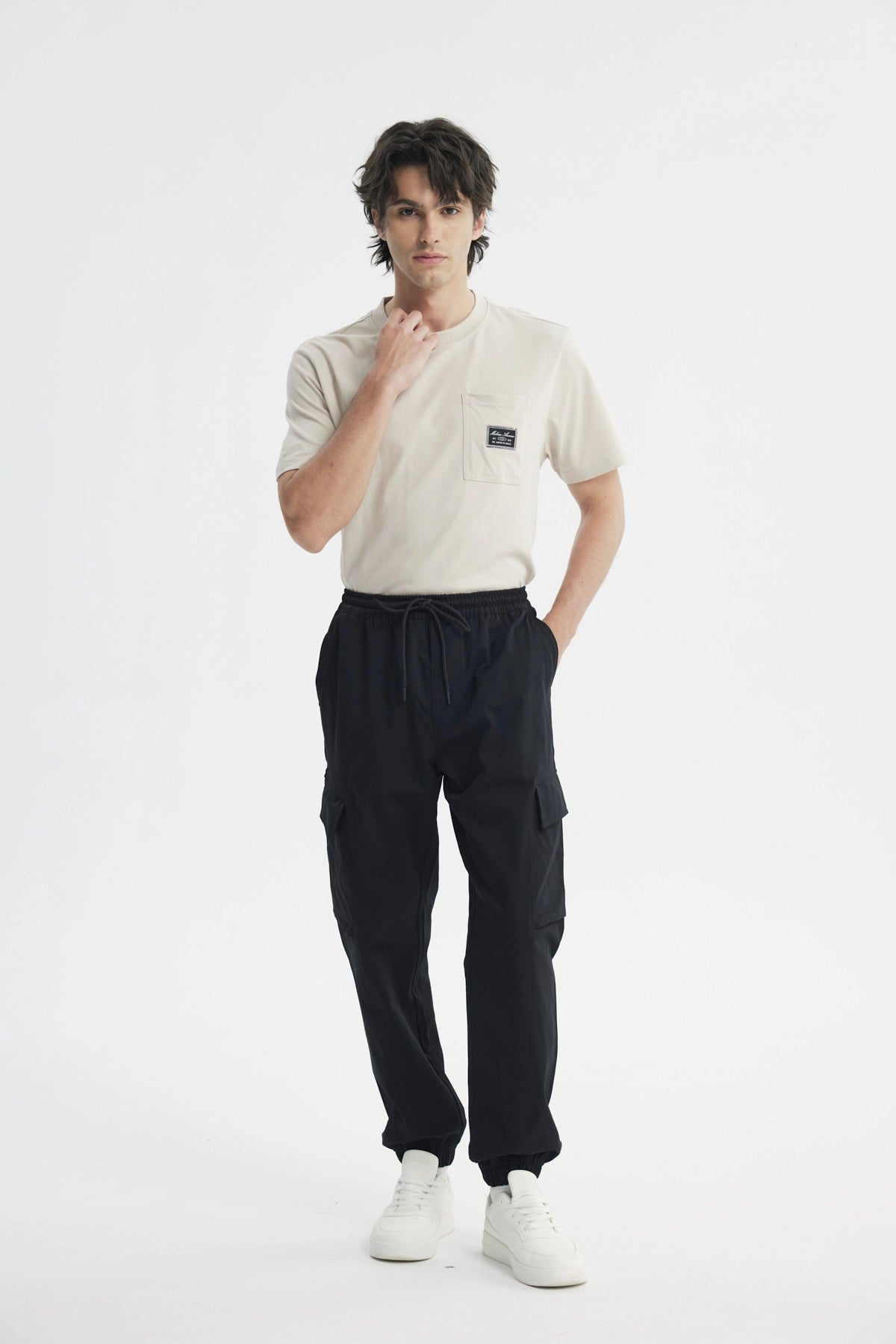 Pantalón Hombre Pitillo Negro