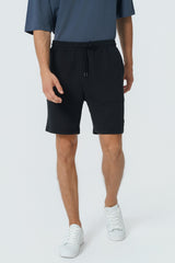Bermuda Calce Recto Hombre Negro