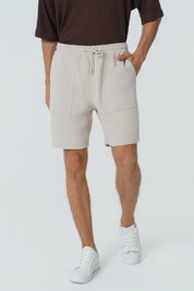 Bermuda Calce Recto Hombre Beige