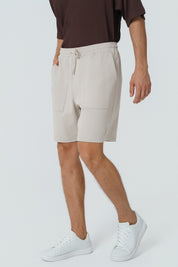 Bermuda Calce Recto Hombre Beige