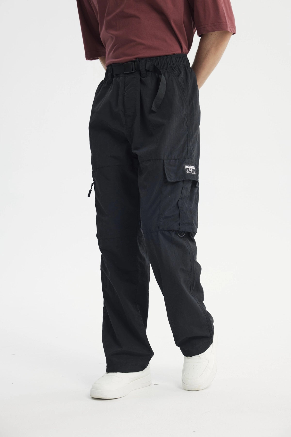 Pantalón Calce Recto Hombre Negro