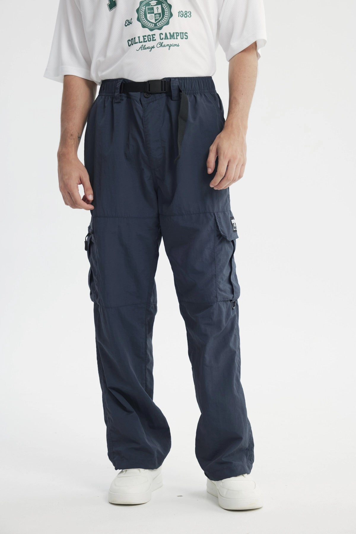 Pantalón Calce Recto Hombre Marengo