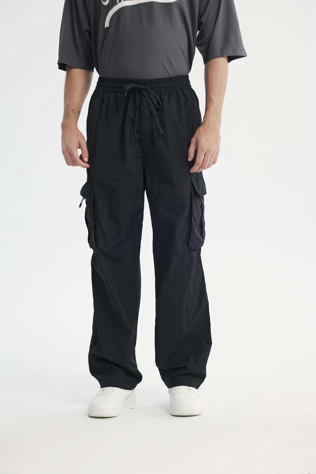Pantalón Calce Recto Hombre Negro