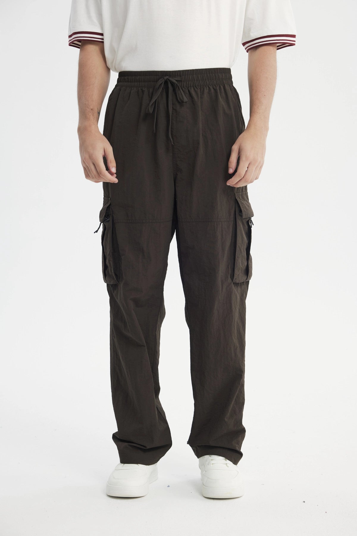 Pantalón Calce Recto Hombre Café