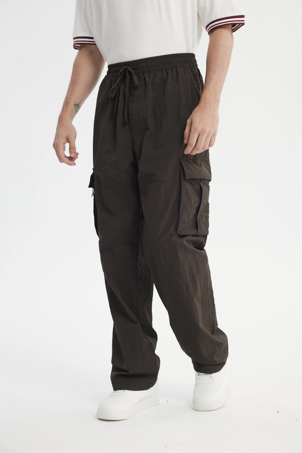 Pantalón Calce Recto Hombre Café