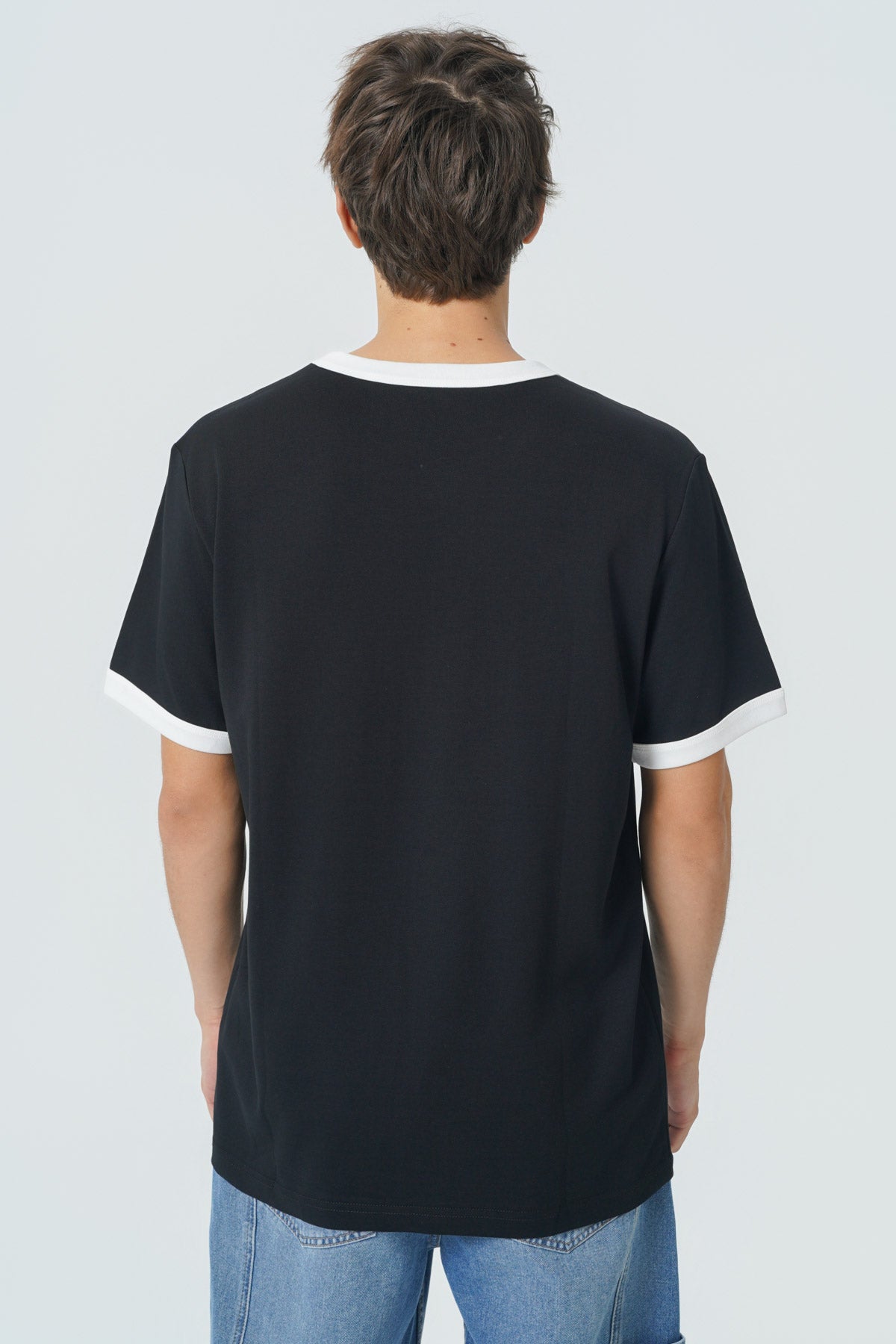Polera Regular Hombre Negro