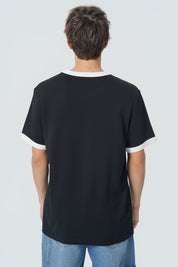 Polera Regular Hombre Negro