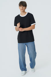Polera Regular Hombre Negro