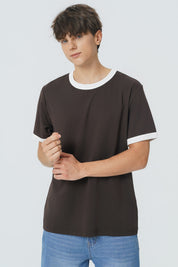 Polera Regular Hombre Café
