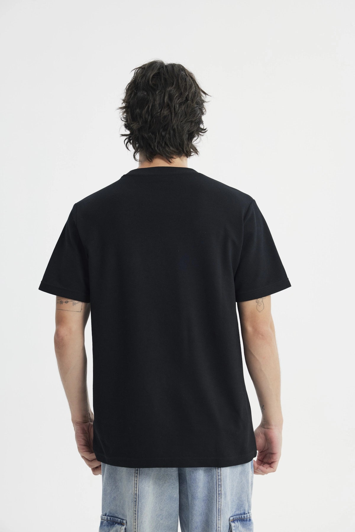 Polera Regular Hombre Negro