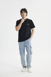 Polera Regular Hombre Negro