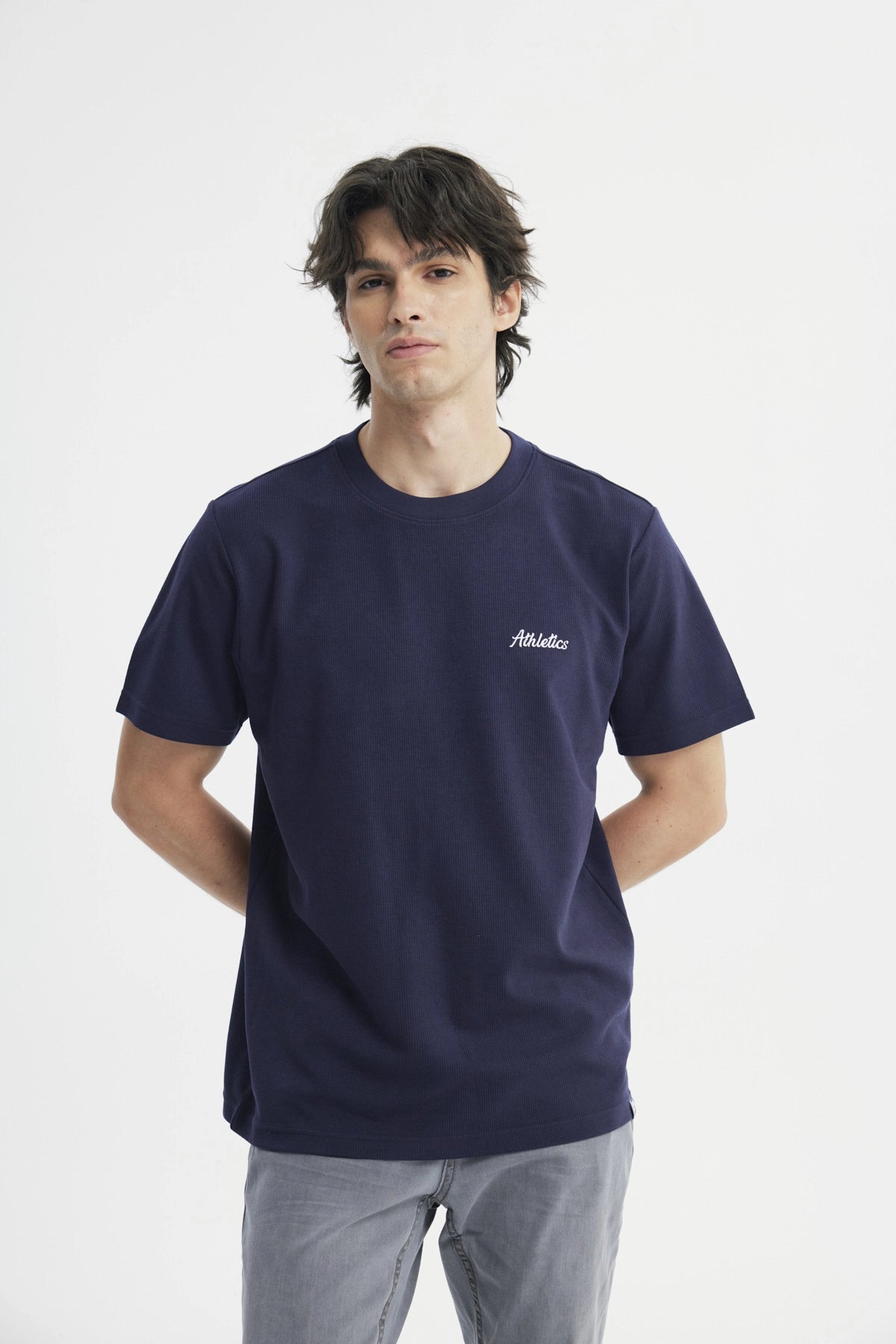 Polera Regular Hombre Azul Marino