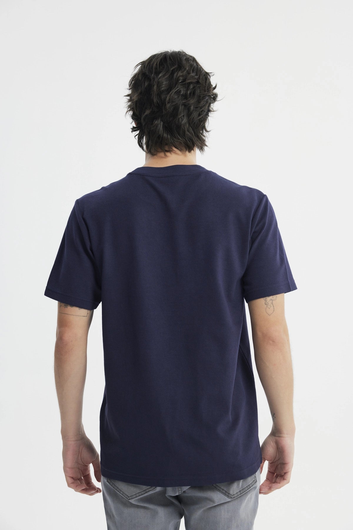 Polera Regular Hombre Azul Marino