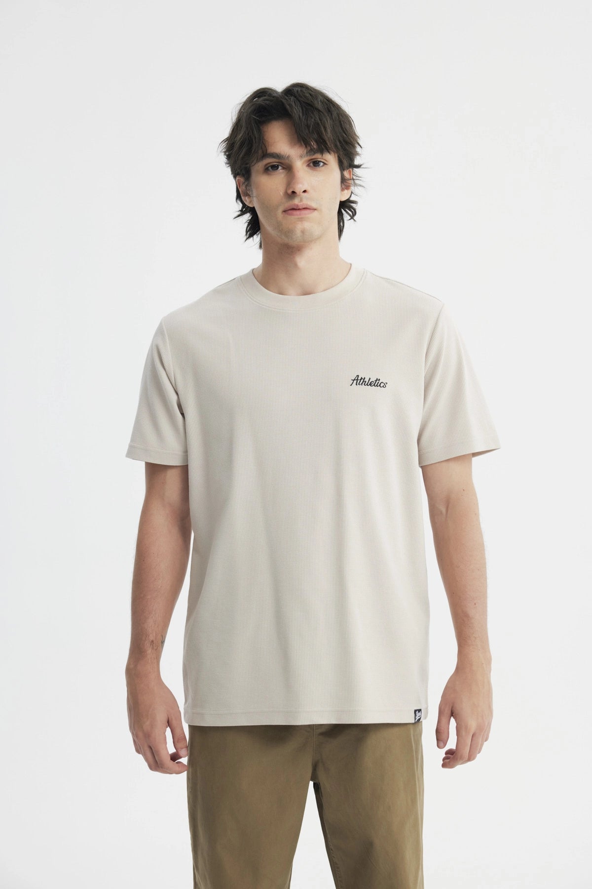 Polera Regular Hombre Beige