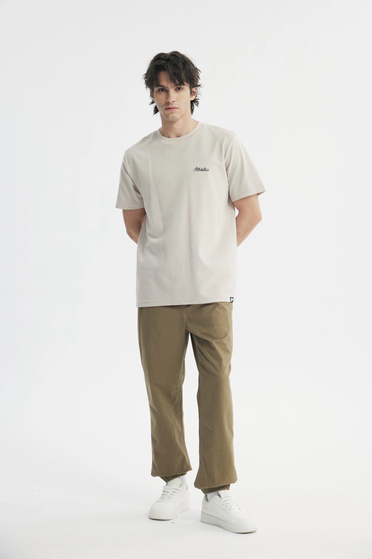 Polera Regular Hombre Beige