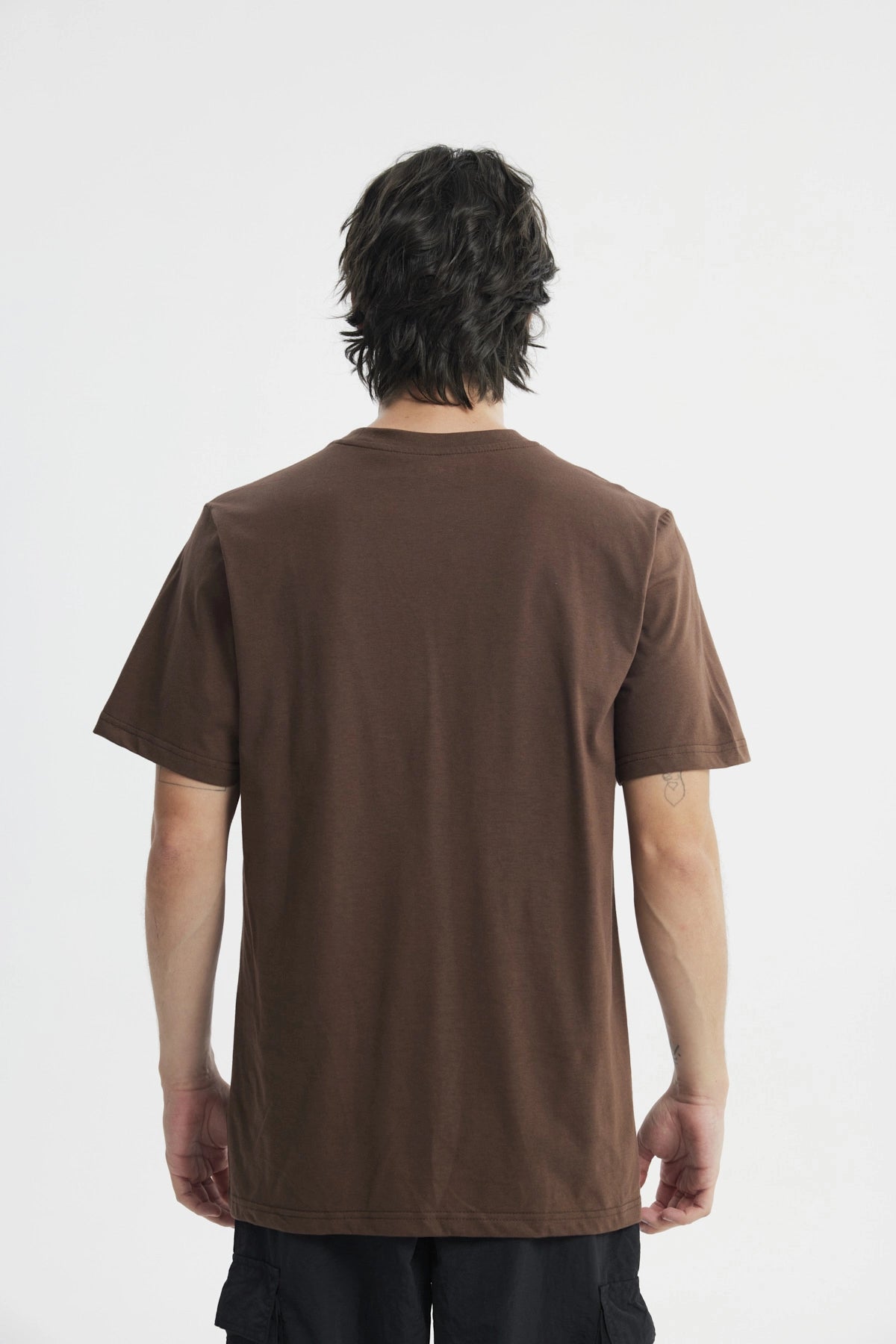 Polera Regular Hombre Chocolate