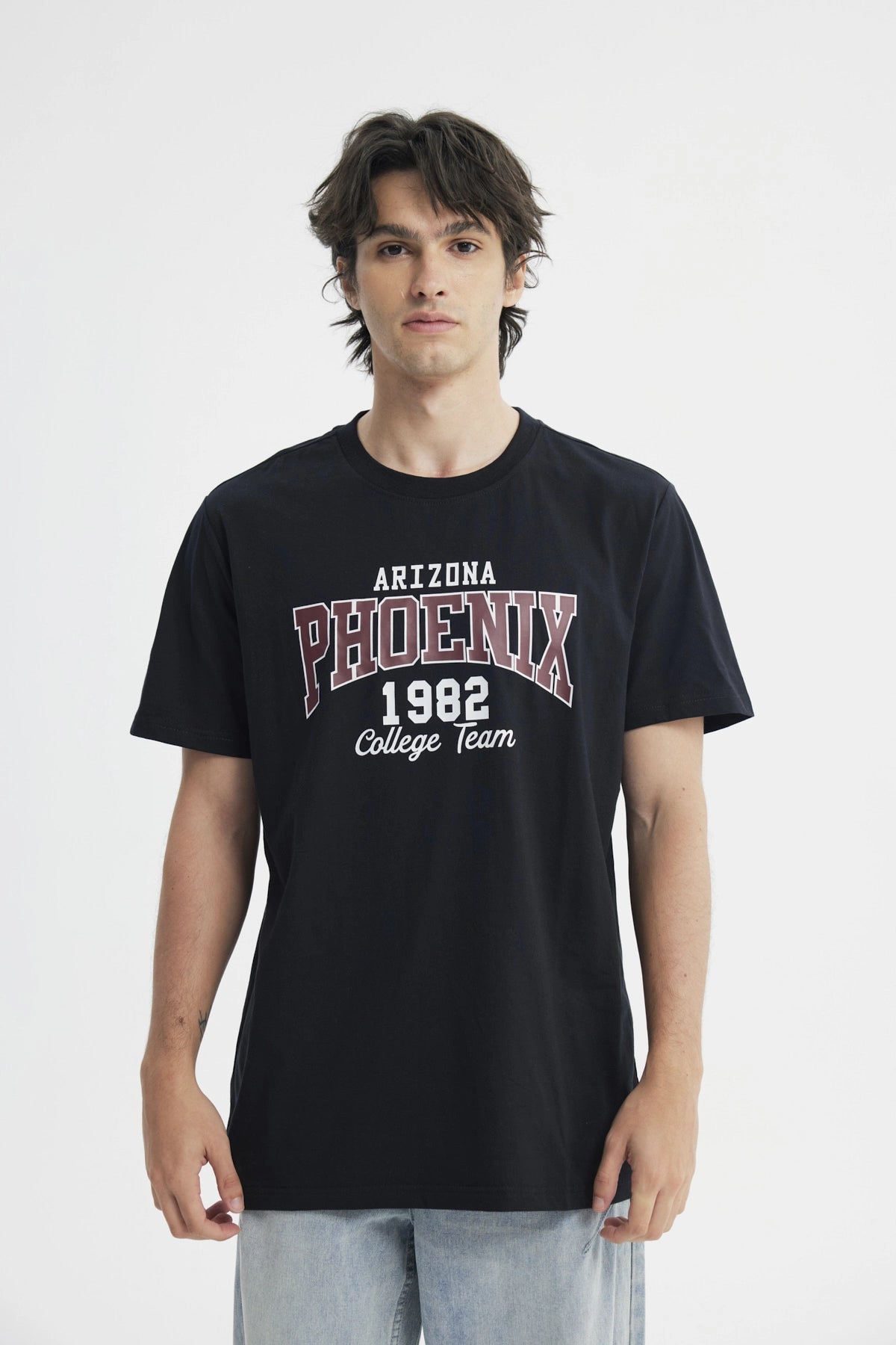 Polera Regular Hombre Negro