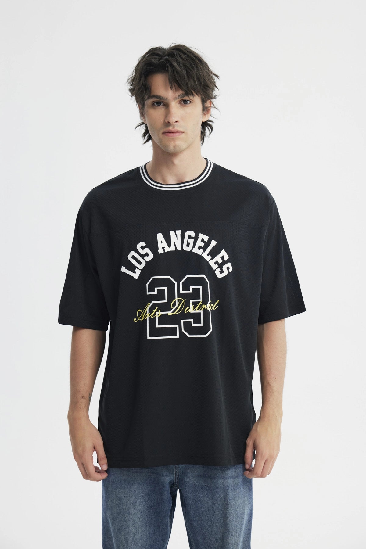 Polera Oversize Hombre Negro