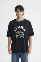 Polera Oversize Hombre Negro