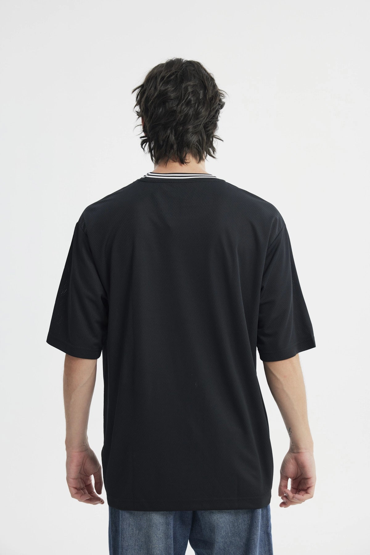 Polera Oversize Hombre Negro