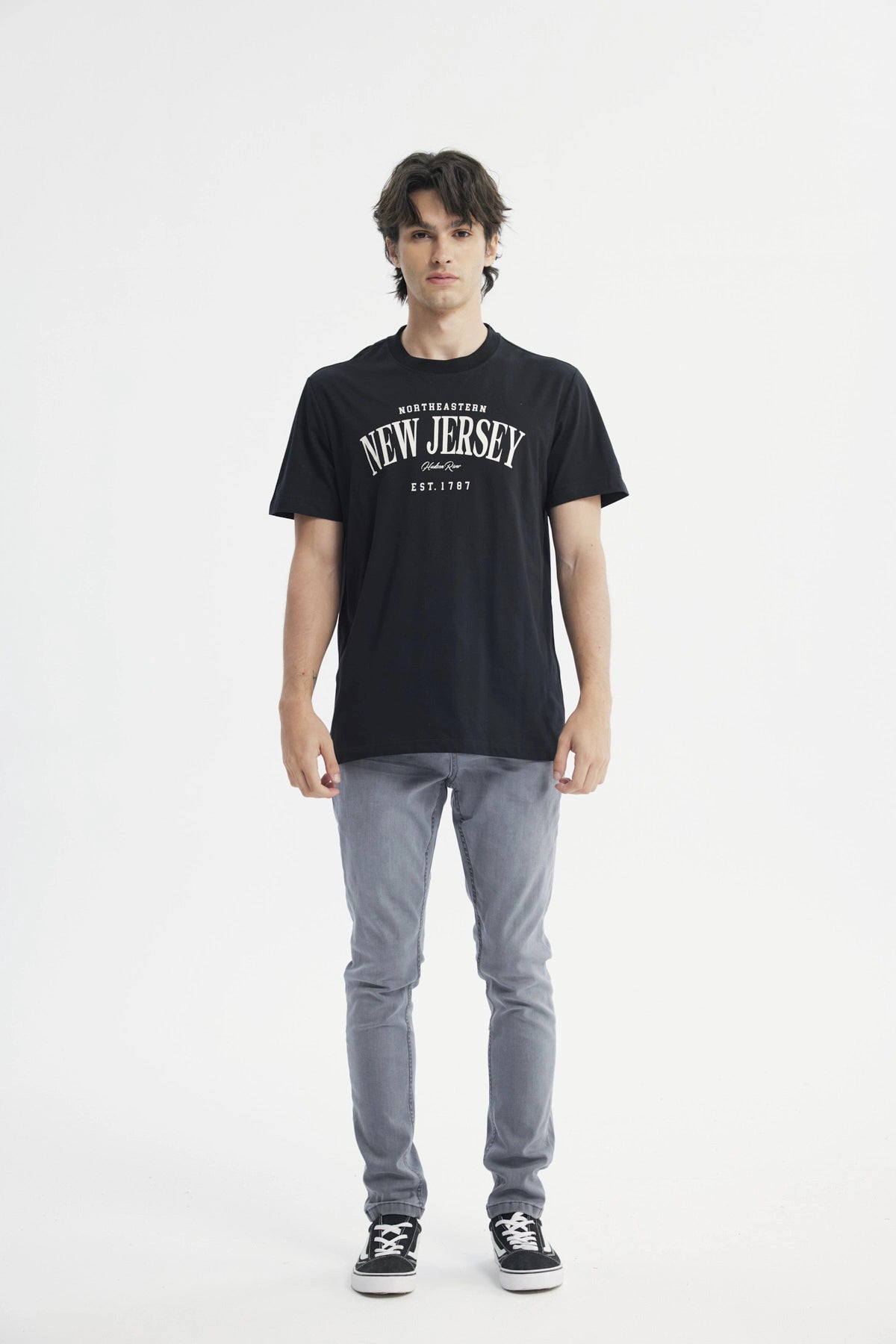 Polera Regular Hombre Negro