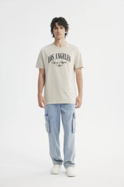 Polera Regular Hombre Beige