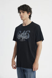 Polera Regular Hombre Negro
