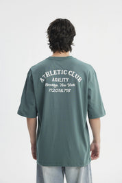 Polera Oversize Hombre Verde Pino