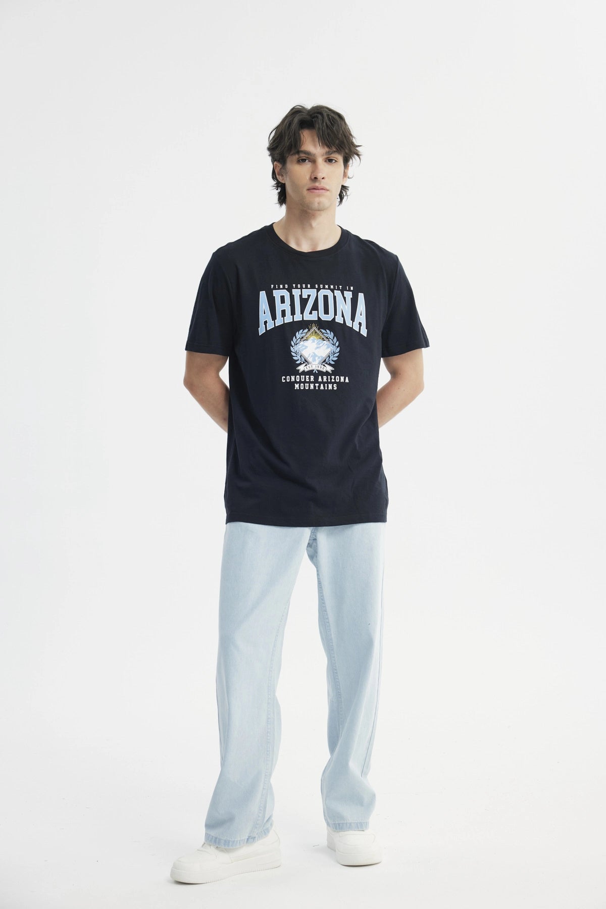 Polera Regular Hombre Negro