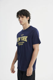 Polera Regular Hombre Azul Marino