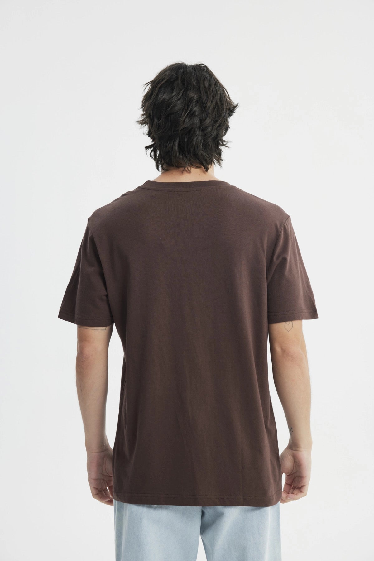 Polera Regular Hombre Chocolate