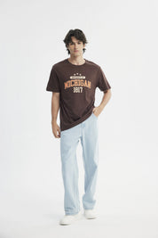 Polera Regular Hombre Chocolate