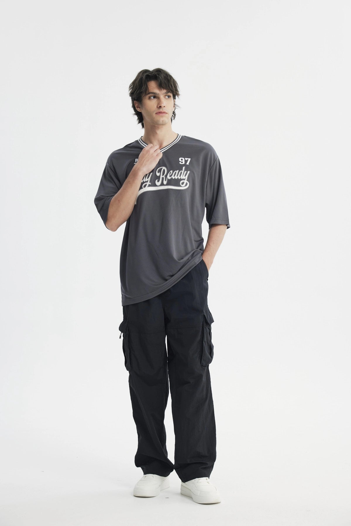 Polera Oversize Hombre Marengo